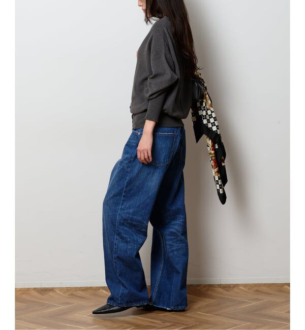  「《予約》レースアップデニムパンツ」|デニム|