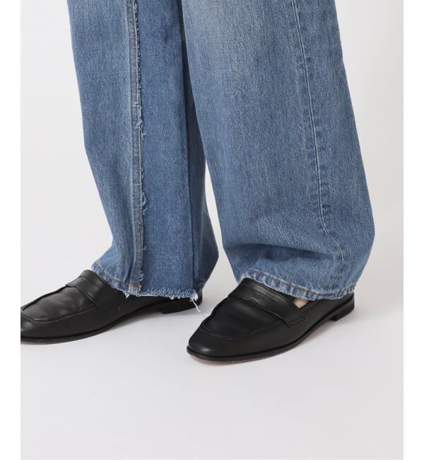  「《予約》レースアップデニムパンツ」|デニム|