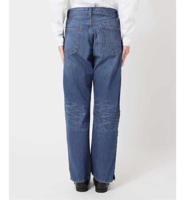  「《予約》サイドスナップデニムパンツ」|デニム|