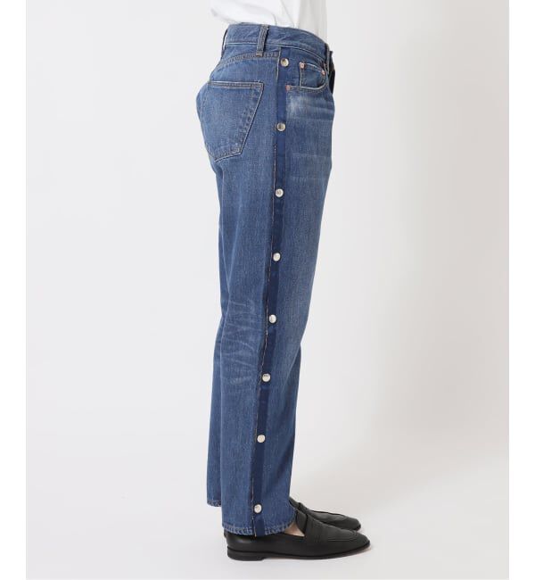  「《予約》サイドスナップデニムパンツ」|デニム|