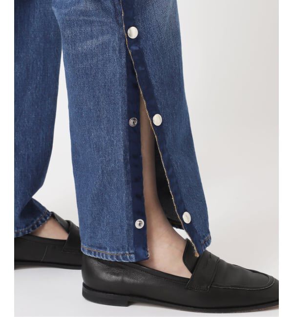  「《予約》サイドスナップデニムパンツ」|デニム|