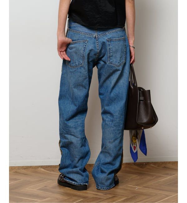  「《予約》サイドスナップデニムパンツ」|デニム|