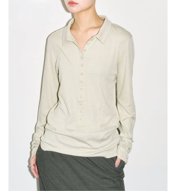  「《予約》SOFT JERSEY TOP：カットソー」|Tシャツ・カットソー|グリーン