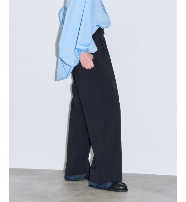  「《予約》LAYERED LIKE SLACKS：パンツ」|スラックス|ブラック