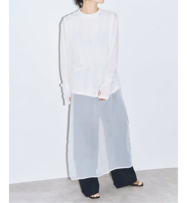  「《予約》SHEER DRESS：ワンピース」|ワンピース|ホワイト