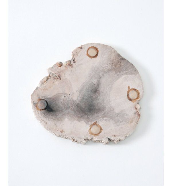 journal standard Furniture「PETRIFIED WOOD PLATE ウッドプレートS」|香水・フレグランス|