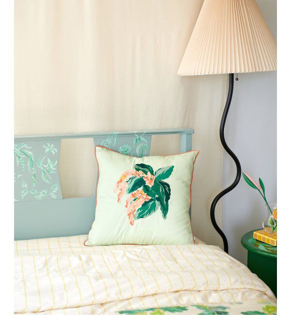 journal standard Furniture「【TOLIGHT/トライト】TOLIGHT&times;JSF EMBROIDERY CV クッションカバー 45cm」|クッション・クッションカバー|グリーン