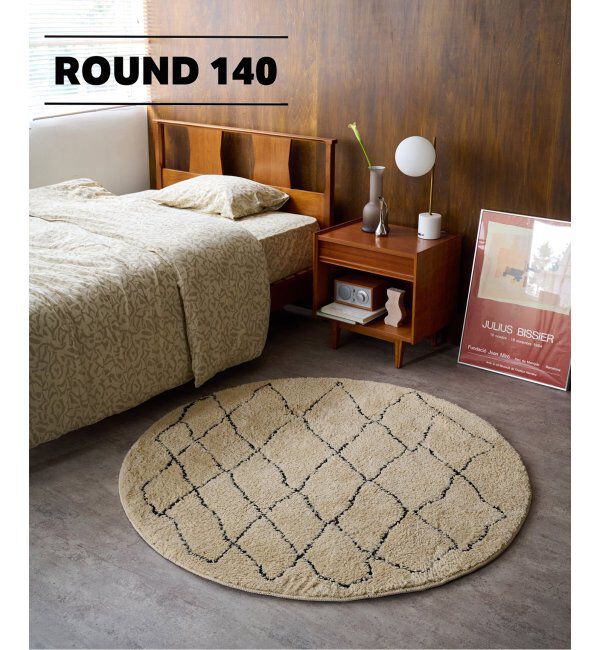 journal standard Furniture「MEDINA RUG ROUND 140　メディナラグ」|その他|ベージュ