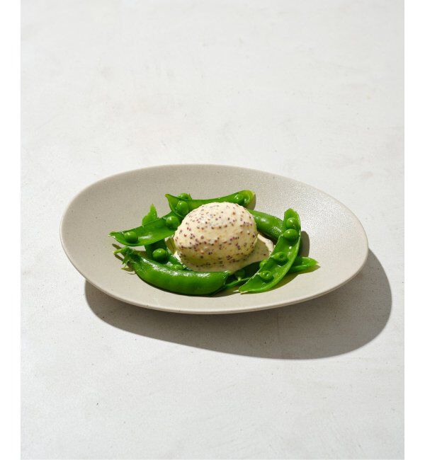 journal standard Furniture「【NR CERAMICS/エヌアールセラミック】HIN PEBBLE PLATE M　プレート 22cm」|食器・キッチングッズ|ベージュ