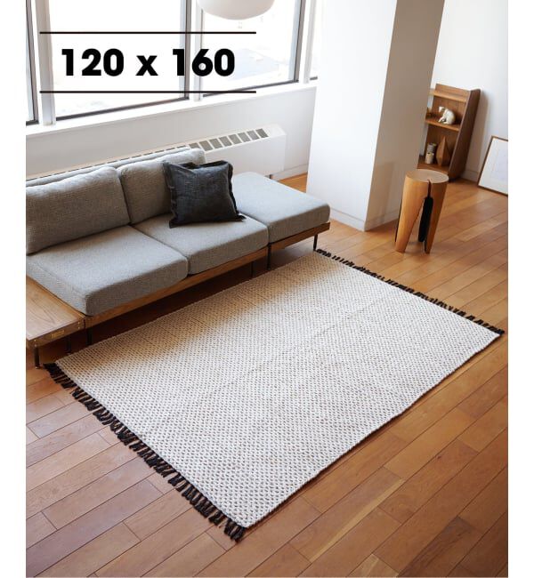 journal standard Furniture「《予約》AMIENS RUG 120X160　アミアン ラグ」|その他|ホワイト