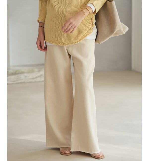 Plage「《予約》Ecru cotton パンツ」|デニム|
