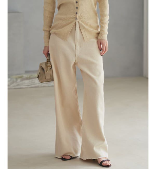 Plage「《予約》Ecru cotton パンツ」|デニム|