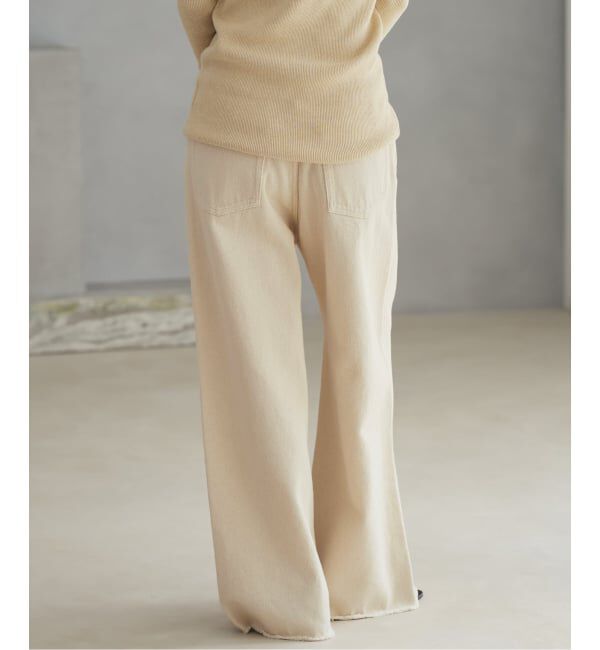 Plage「《予約》Ecru cotton パンツ」|デニム|