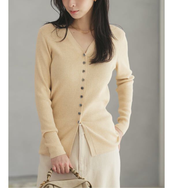 Plage「《追加予約》floche rib カーディガン」|カーディガン|