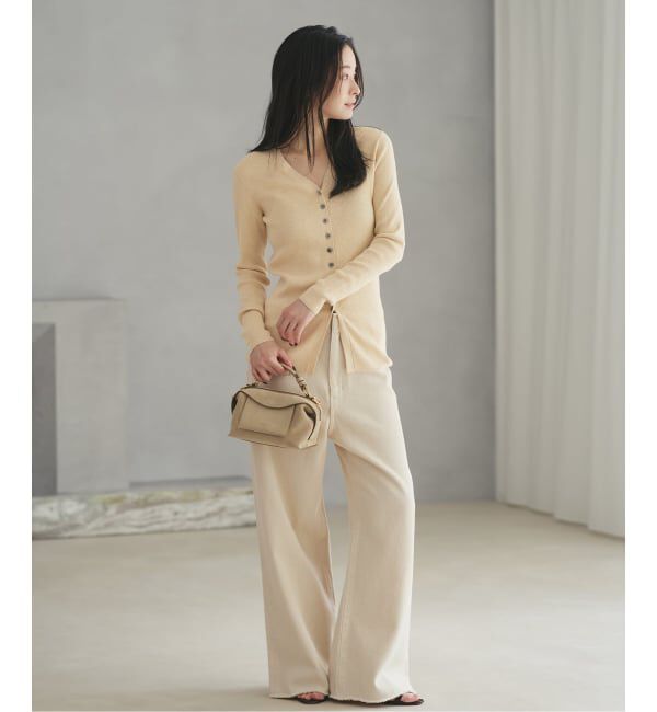 Plage「《追加予約》floche rib カーディガン」|カーディガン|