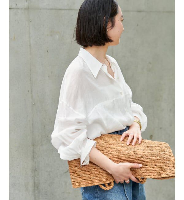 Plage「《追加予約》RAMIE LYOCELL CROPPED シャツ」|シャツ・ブラウス|