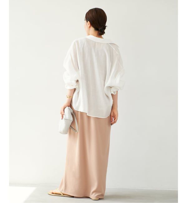 Plage「《追加予約》RAMIE LYOCELL CROPPED シャツ」|シャツ・ブラウス|