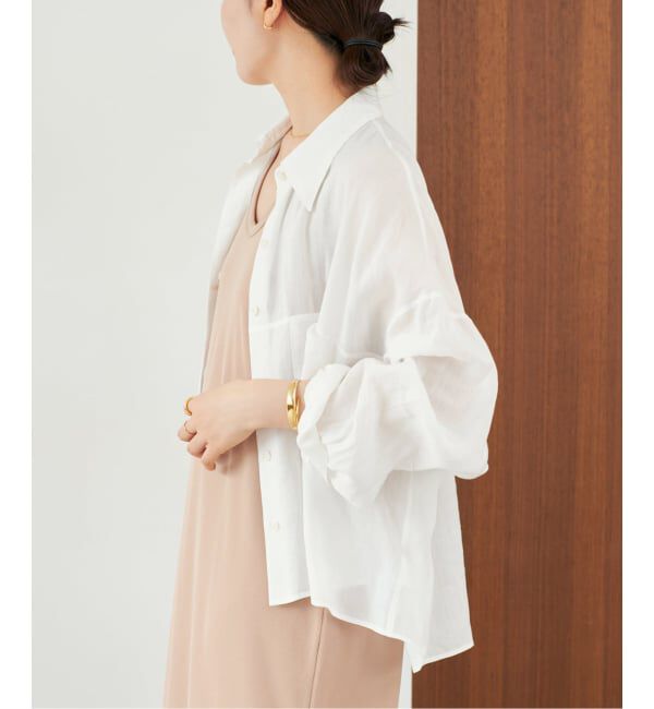 Plage「《追加予約》RAMIE LYOCELL CROPPED シャツ」|シャツ・ブラウス|