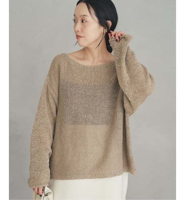 Plage「《追加予約》linen mix loose プルオーバー」|ニット・セーター|