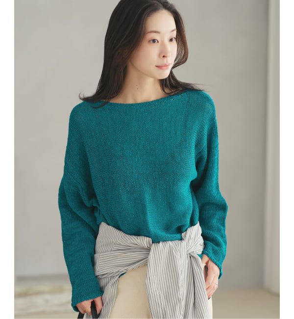Plage「《追加予約》linen mix loose プルオーバー」|ニット・セーター|