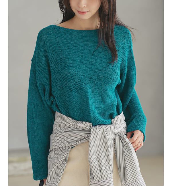 Plage「《追加予約》linen mix loose プルオーバー」|ニット・セーター|