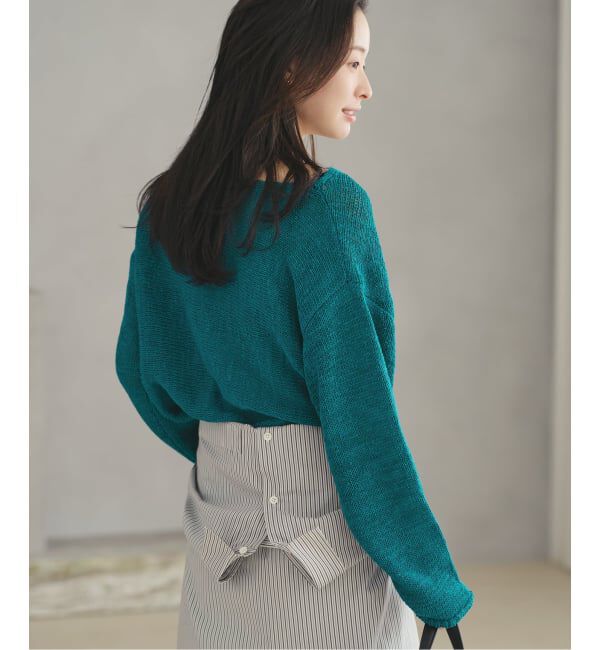 Plage「《追加予約》linen mix loose プルオーバー」|ニット・セーター|