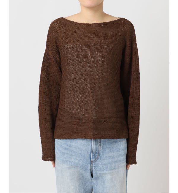 Plage「《追加予約》linen mix loose プルオーバー」|ニット・セーター|