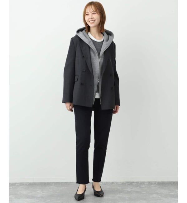 SLOBE IENA「《追加5》ボリュームジップアップフーディー」|パーカー|