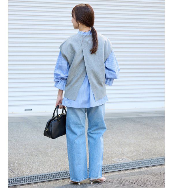 SLOBE IENA「《追加2》タイプライターフリルカラーブラウス」|シャツ・ブラウス|