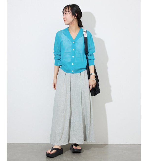 SLOBE IENA「《追加》リネン混シアーカーディガン」|カーディガン|