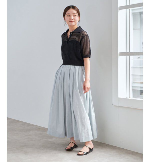 IENA「《WEB限定/追加3》タイプライター ボリュームスカート」|スカート|