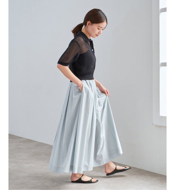 IENA「《WEB限定/追加3》タイプライター ボリュームスカート」|スカート|