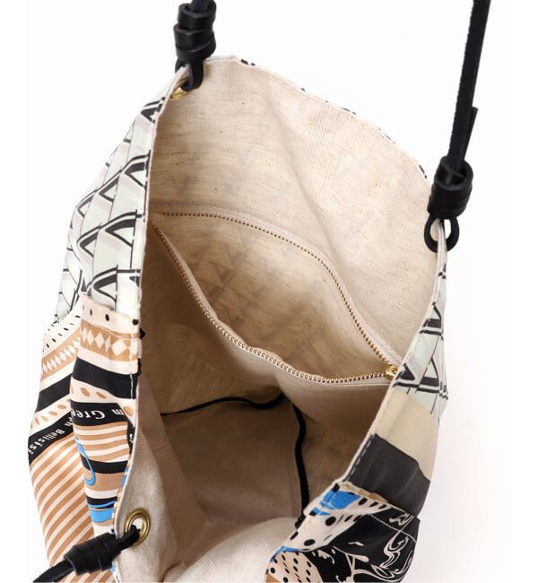 VERMEIL par iena「《追加》manipuri マニプリ Bag 別注Verロゴxデイジーバンダナ」|トートバッグ|