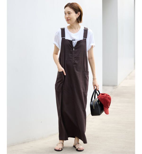 SLOBE IENA「《WEB/一部店舗限定/追加2》アイラインジャンパースカート」|ワンピース|