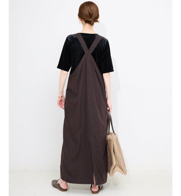 SLOBE IENA「《WEB/一部店舗限定/追加2》アイラインジャンパースカート」|ワンピース|