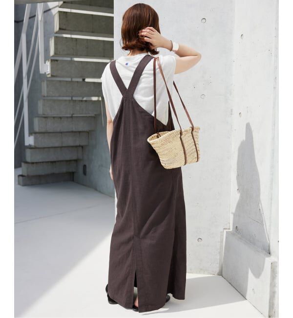 SLOBE IENA「《WEB/一部店舗限定/追加2》アイラインジャンパースカート」|ワンピース|