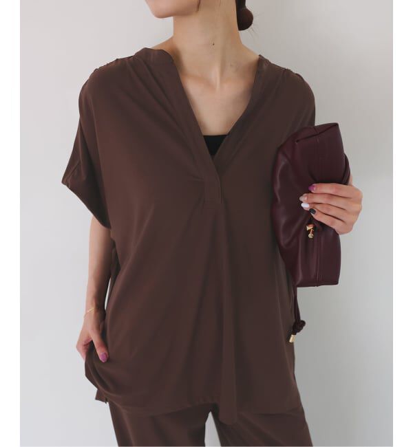 SLOBE IENA「《2枚セット》カットジョーゼットセットアップ」|Tシャツ・カットソー|