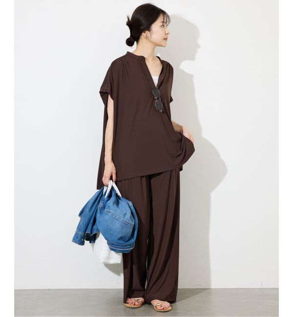 SLOBE IENA「《2枚セット》カットジョーゼットセットアップ」|Tシャツ・カットソー|