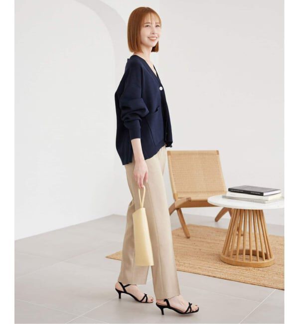 SLOBE IENA「《WEB・一部店舗限定/追加予約》スムースニットカーディガン」|カーディガン|