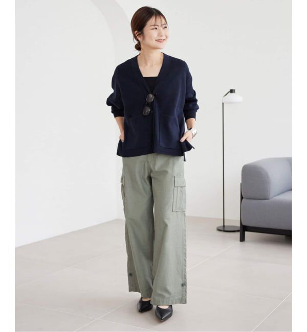 SLOBE IENA「《WEB・一部店舗限定/追加予約》スムースニットカーディガン」|カーディガン|