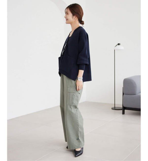 SLOBE IENA「《WEB・一部店舗限定/追加予約》スムースニットカーディガン」|カーディガン|