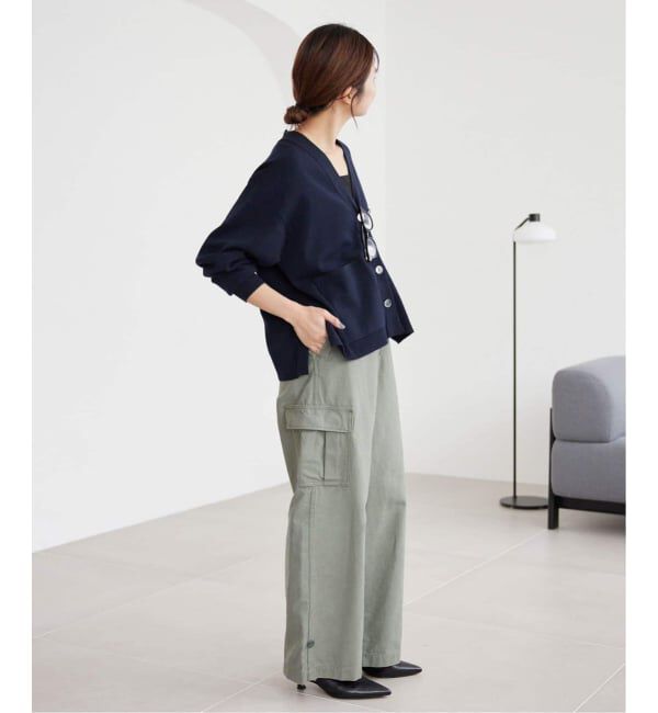 SLOBE IENA「《WEB・一部店舗限定/追加予約》スムースニットカーディガン」|カーディガン|