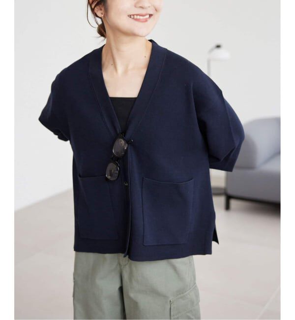 SLOBE IENA「《WEB・一部店舗限定/追加予約》スムースニットカーディガン」|カーディガン|