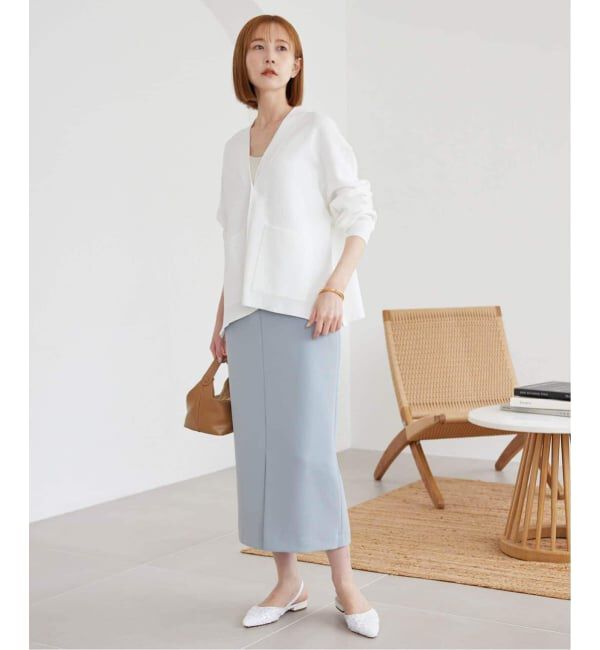 SLOBE IENA「《WEB・一部店舗限定/追加予約》スムースニットカーディガン」|カーディガン|