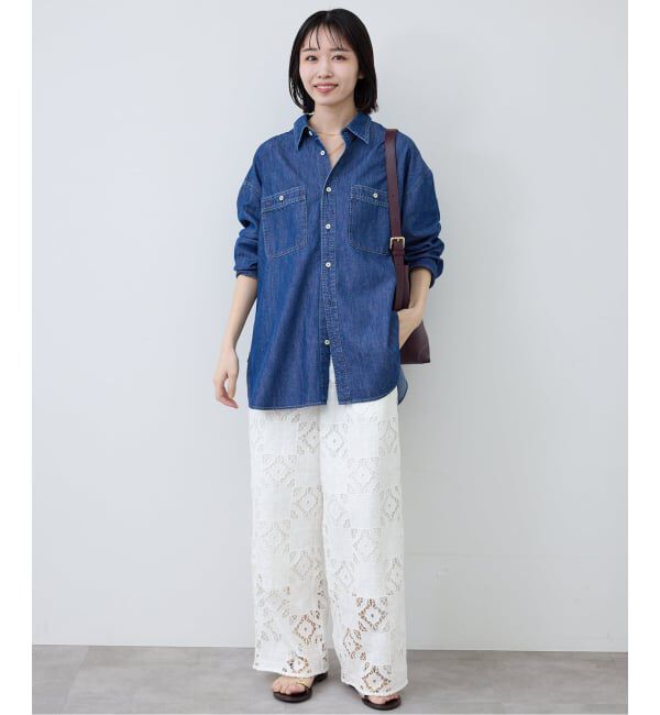 SLOBE IENA「《予約》コットンレースイージーパンツ」|その他|