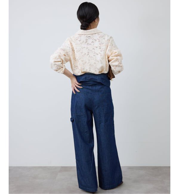 SLOBE IENA「《予約》ブロイダーレースオープンカラーシャツ」|シャツ・ブラウス|