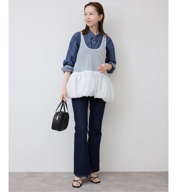 SLOBE IENA「《予約》LEDENIM LABOR FORM デニムシャツ」|シャツ・ブラウス|