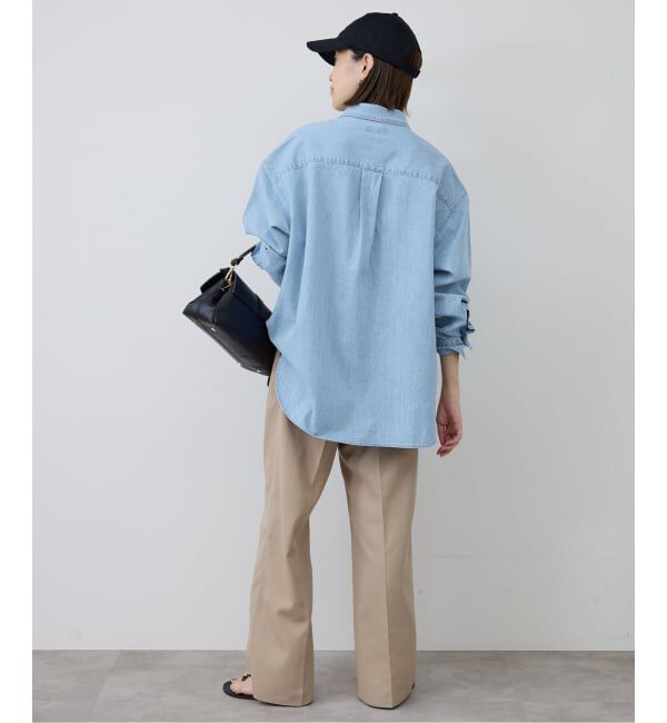SLOBE IENA「《予約》LEDENIM LABOR FORM デニムシャツ」|シャツ・ブラウス|