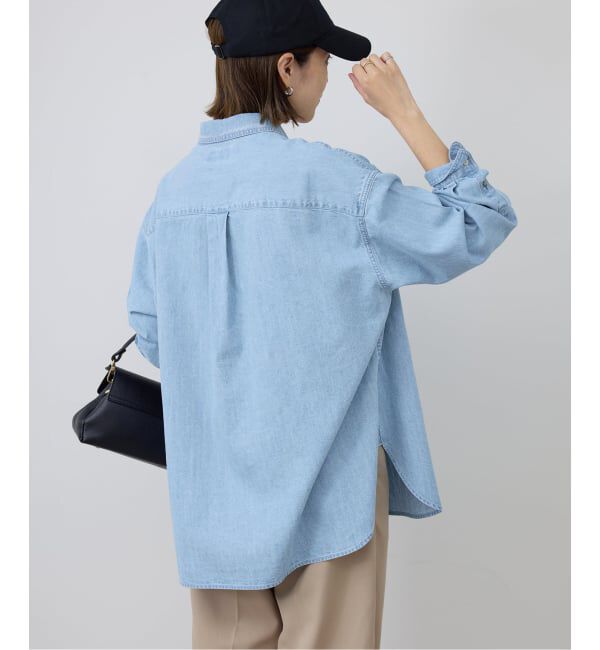 SLOBE IENA「《予約》LEDENIM LABOR FORM デニムシャツ」|シャツ・ブラウス|