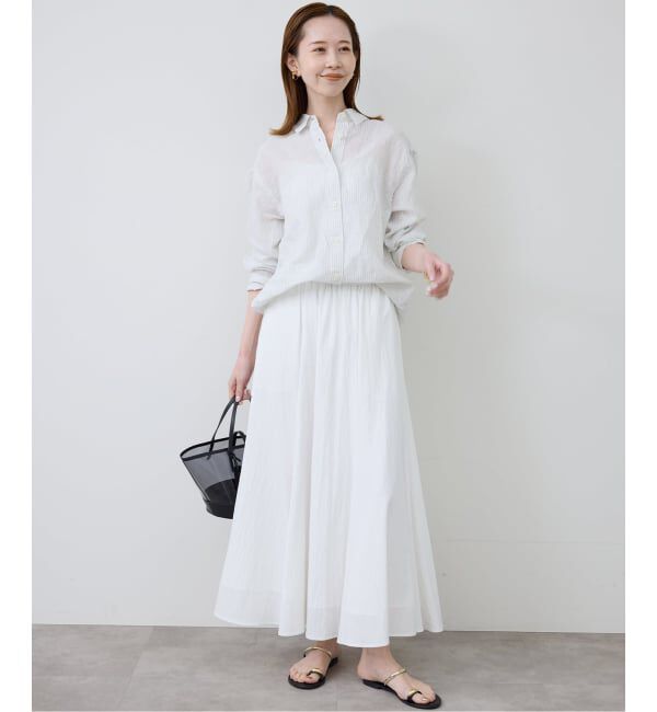 SLOBE IENA「《追加予約》リネンコットンレギュラーシャツ」|シャツ・ブラウス|